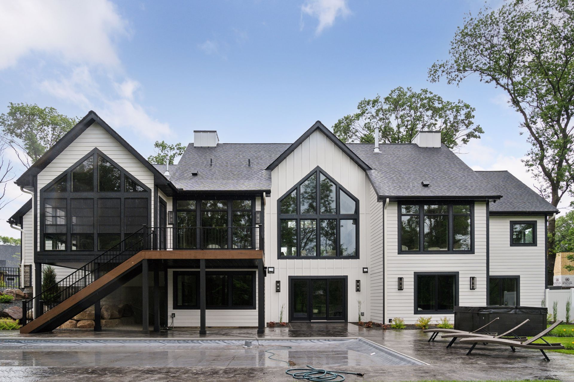 Rear exterior of home